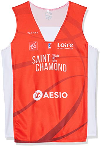 Saint Chamond Basket Unisex Kinder Offizielles Trikot für den Außenbereich, 2019-2020 Basketball, rot, FR : XXS (Taille Fabricant : 12 ans) von Saint Chamond Basket