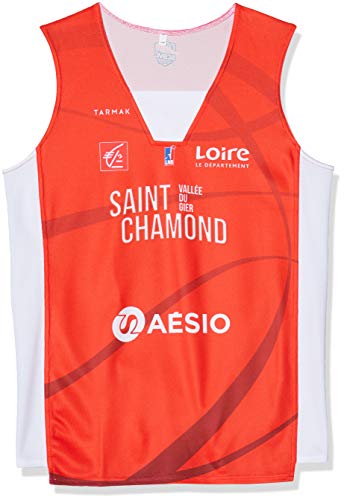 Saint Chamond Basket Unisex Kinder Offizielles Trikot für den Außenbereich, 2019-2020 Basketball, rot, FR : XXS (Taille Fabricant : 6 ans) von Saint Chamond Basket