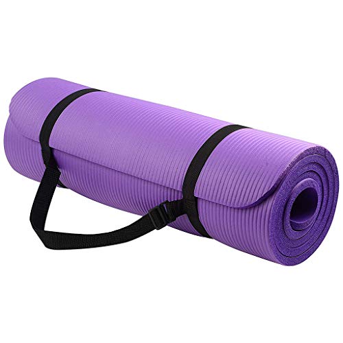 1 Set Yogamatte für extra dicke 1 cm Pilates-Fitnesskissen, rutschfeste Trainingspolster, Yogamatte von Saiyana