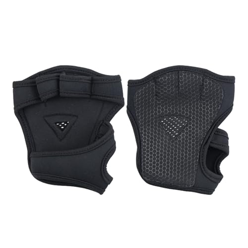 2 x Vier-Finger-Fitness-Handschuhe, atmungsaktiv, rutschfest, Silikon, für Herren und Damen, Gewichtheberhandschuhe, Fitnessgeräte von Saiyana