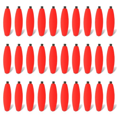 30 Stück Angelpose Langwurf-Angelpose Wels-Pose Rutschrute Pose Angeln Fisch Posen Schaumstoff-Angel-Bobbers Posen für Welsangeln von Saiyana