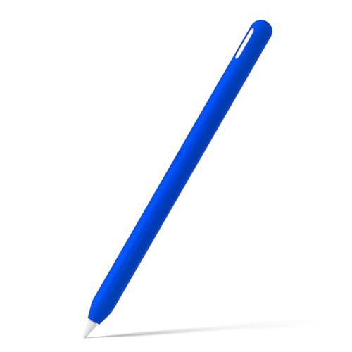 Dünne Silikonhülle für Pencil 2. Protektoren, perfekte Passform, sturzsicher und leicht, Silikon-Griffhülle für Männer und Frauen, die Bleistift verwenden, blau von Saiyana