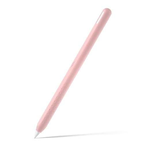 Dünne Silikonhülle für Pencil 2. Protektoren, perfekte Passform, sturzsicher und leicht, Silikon-Griffhülle für Männer und Frauen, die Bleistift verwenden, rose von Saiyana