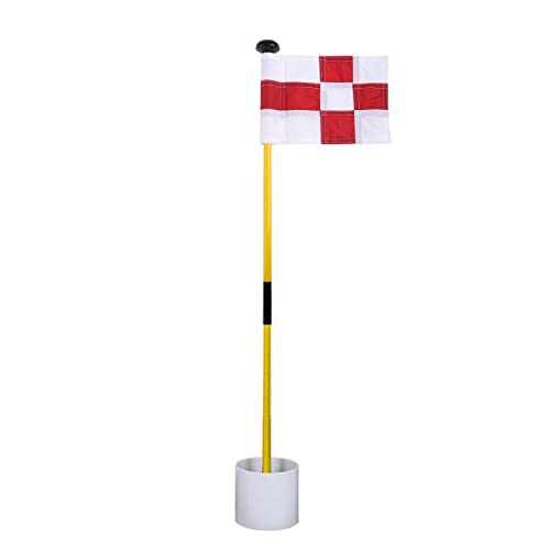 Flagstick Mini Putting Green For Yard Double Sided Colorful Flags Pin Hole Cup Set Portable Holder Christmas von Saiyana