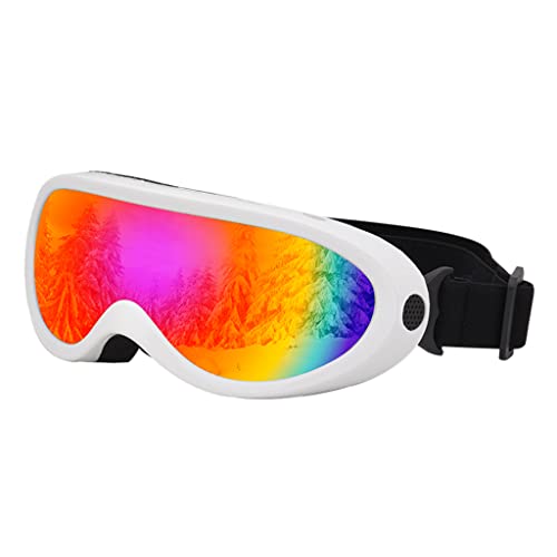 For Creative Fashion Snowboardbrille, sanddicht, UV-Schutz, zum Skifahren, Schnee, Bergsteigen, Outdoor, H, Snowboardbrille, Anti-Beschlag, für Damen und Herren, Anti-UV von Saiyana