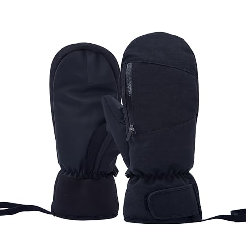 Skihandschuhe für Herren und Damen, atmungsaktiv, Snowboardhandschuhe mit Tasche, Touchscreen, Thermo-Handschuhe, dicke Handschuhe für den Außenbereich, wasserdichte Skihandschuhe, von Saiyana