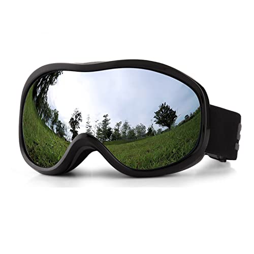 Snowboardbrille UV-Schutz Doppellagige Skibrille Anti-Beschlag Skibrille Windschutz Schneebrille für Unisex Snowboardbrille Doppellagige Skibrille UV-Schutz Outdoor Sport Brille von Saiyana