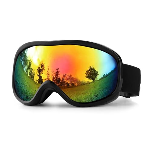 Snowboardbrille UV-Schutz Doppellagige Skibrille Anti-Beschlag Skibrille Windschutz Schneebrille für Unisex Snowboardbrille Doppellagige Skibrille UV-Schutz Outdoor Sport Brille von Saiyana