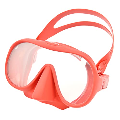 Taucherbrille für Erwachsene, gehärtetes Glas, Anti-Beschlag-Schwimmbrille mit Nasenabdeckung zum Schnorcheln, Freitauchen, Taucherbrille, gehärtetes Glas, für Erwachsene von Saiyana