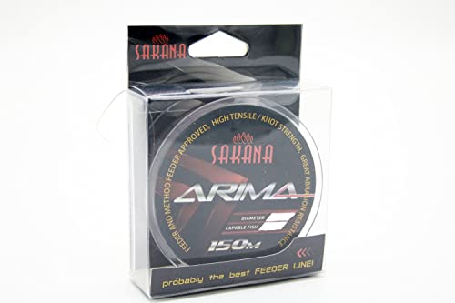 Angelschnur SAKANA ARIMA 0,18-0,25mm 150m Monofile Method Feeder (0,23mm / 13,10kg) von Sakana