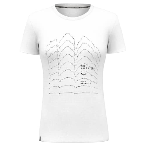 Salewa Pure Skyline Dry W T-Shirt., Weiß, M von Salewa