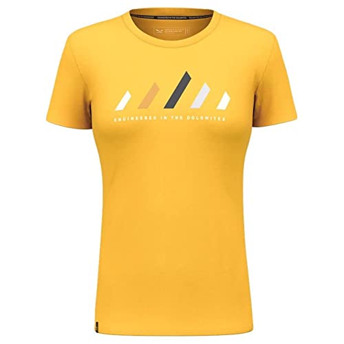 Salewa Pure Stripes Dry W T-Shirt, Gold, M von Salewa