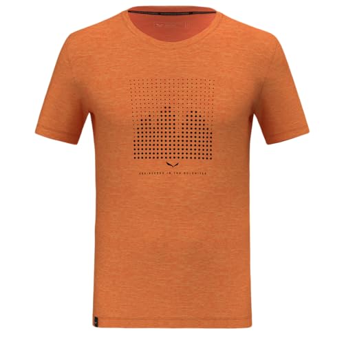 Salewa Eagle Dotted Mountain Merino T-Shirt Men, Burnt orange, L von Salewa