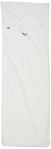 SALEWA Erwachsene Hüttenschlafsack Cotton-feel Liner Zip Silveriz, Weiß (Offwhite),22x10 cm von Salewa