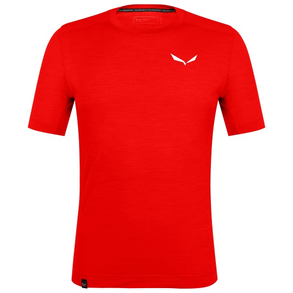 Salewa - Agner Alpine Merino T-Shirt - Merinoshirt Gr 46 rot von Salewa