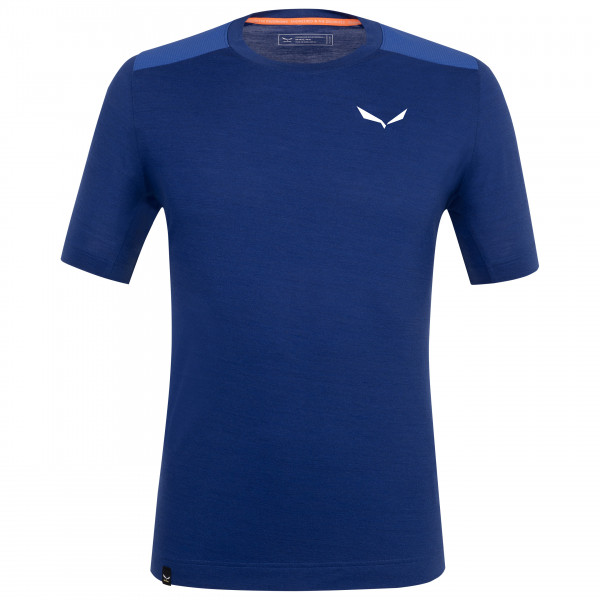Salewa - Agner Alpine Merino T-Shirt - Merinoshirt Gr 48 blau von Salewa