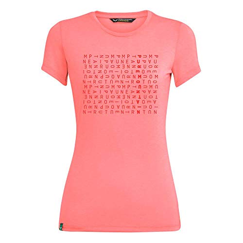 Salewa Crosswords Dri-rel, T-Shirt für Damen L Shell Pink Melange von Salewa