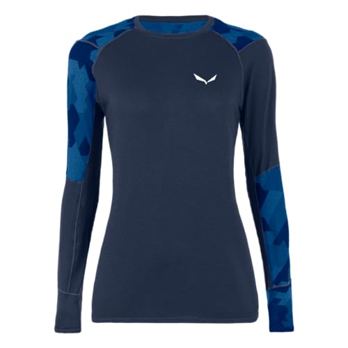 Salewa Damen Cristallo Warm AMR Longsleeve, Navy Blazer, 38 von Salewa