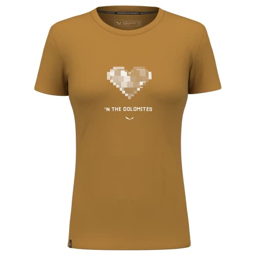 Salewa Damen Pure Heart Dry W T-Shirt, Golden Brown, XXL EU von Salewa