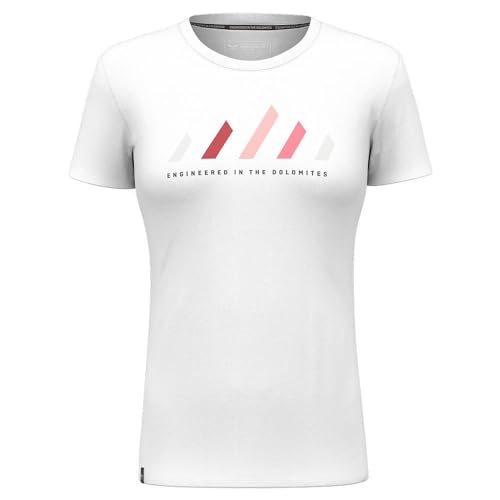 Salewa Damen Pure Stripes Dry W T-Shirt, Weiß, S EU von Salewa