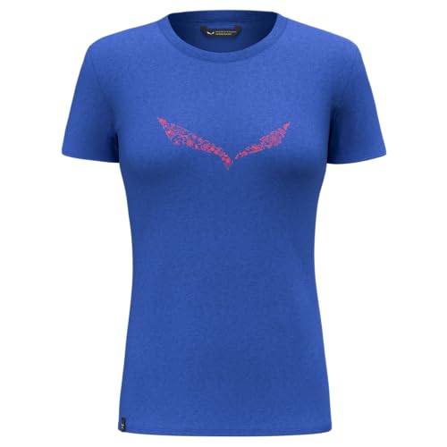 Salewa Damen Solid Dry W T-shirt T Shirt, Elektrisch Melange, 36 EU von Salewa