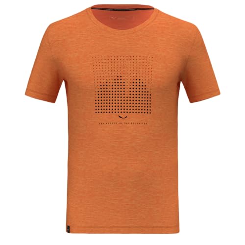 Salewa Eagle Dotted Mountain Merino T-Shirt Men, Burnt orange, 2XL von Salewa