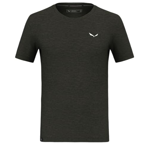 Salewa Eagle Minilogo Merino T-Shirt Men, Dark Olive, XL von Salewa