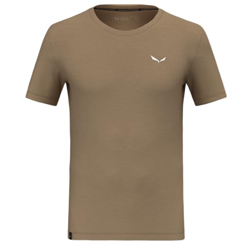 Salewa Eagle Minilogo Merino T-Shirt Men, Quicksand, 2XL von Salewa
