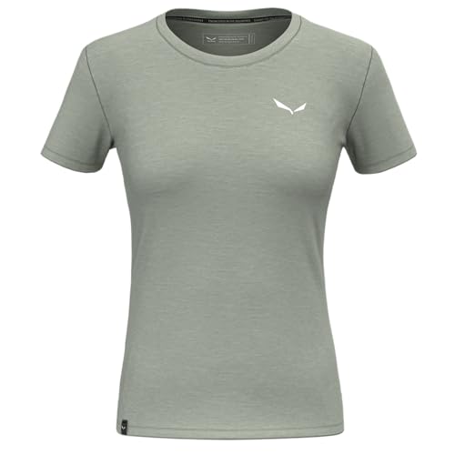 Salewa Eagle Minilogo Merino T-Shirt Women, Green, L von Salewa