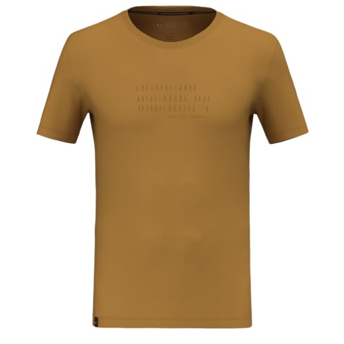 Salewa Eagle Poem Dry T-Shirt Men, Golden Brown, S von Salewa
