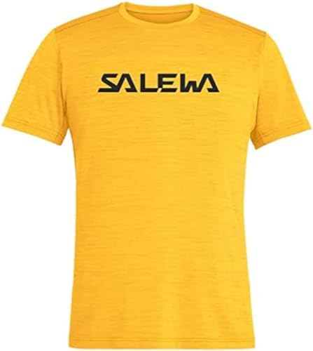 Salewa Herren Puez Hybrid 2 Dry M S/S Tee T Shirt, Gold Melange, L EU von Salewa
