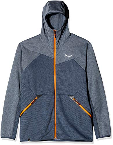 SALEWA Herren Pullover und Sweatshirts PUEZ Melange Pl M Fz Hdy, Premium Navy Melange, 46/S von Salewa