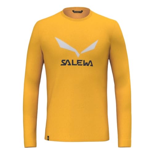 Salewa Solidlogo Dry Long Sleeve Tee Men, Gold, M von Salewa