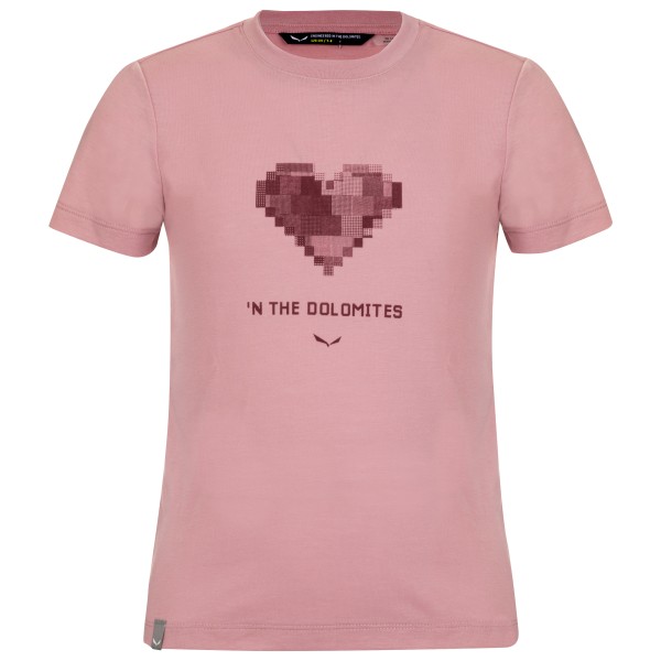 Salewa - Kid's Graphic Dry S/S Tee - T-Shirt Gr 140 rosa von Salewa