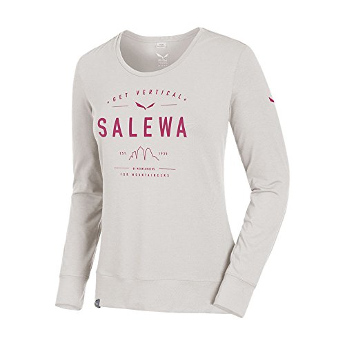 SALEWA PUEZ DRI-REL W L/S Tee - Kurzarm T-Shirt - Damen - Grau - M von Salewa