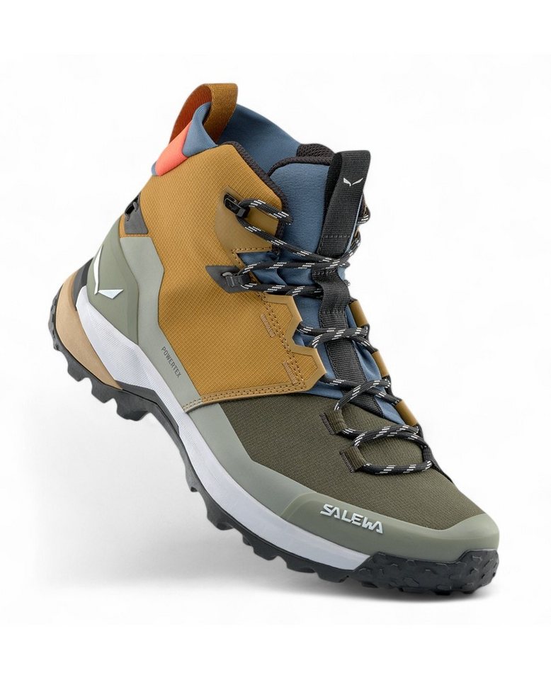 Salewa Puez 2 Mid PTX (Trekking, wasserdicht) gold/grün Herren Wanderschuh von Salewa