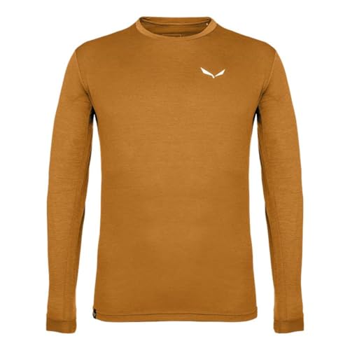 Salewa Puez Melange Dry Long Sleeve Tee Men, golden Brown Melange, L von Salewa