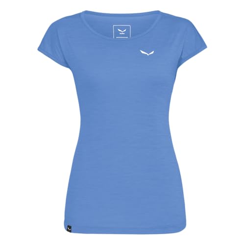 Salewa Puez Melange Dry W S/S Tee, Morning Blue Melange, XS von Salewa