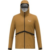 Salewa Puez PTX HYB Jacket M Herren Hybrid-Softshelljacke gelb-braun Gr. 48 von Salewa