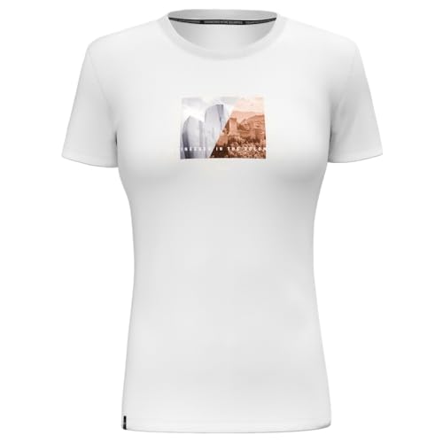 Salewa Pure Design Dry T-Shirt Women, White, XL von Salewa