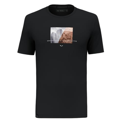 Salewa Pure Design Dry T-Shirt Men, Black Out, M von Salewa