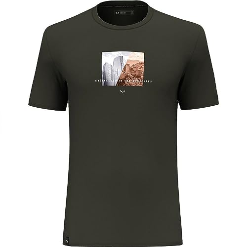 Salewa Pure Design Dry T-Shirt Men, Dark Olive, XL von Salewa