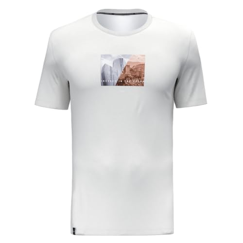 Salewa Pure Design Dry T-Shirt Men, White, 2XL von Salewa