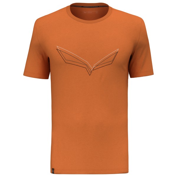 Salewa - Pure Eagle Frame Dry T-Shirt - Funktionsshirt Gr 46 orange von Salewa