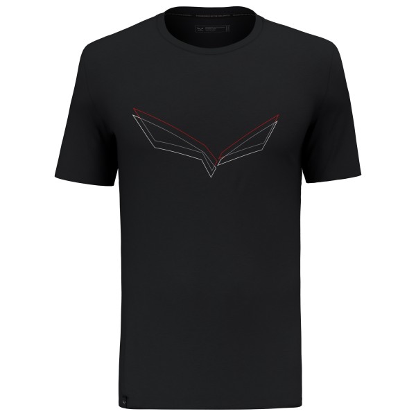 Salewa - Pure Eagle Frame Dry T-Shirt - Funktionsshirt Gr 46 schwarz von Salewa