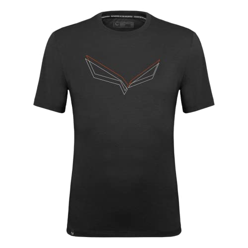Salewa Pure Eagle Frame Dry T-Shirt Men, Black Out Melange, XL von Salewa