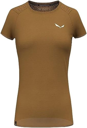 Salewa Pure Sal. Merino T-Shirt Women, golden Brown Melange, M von Salewa