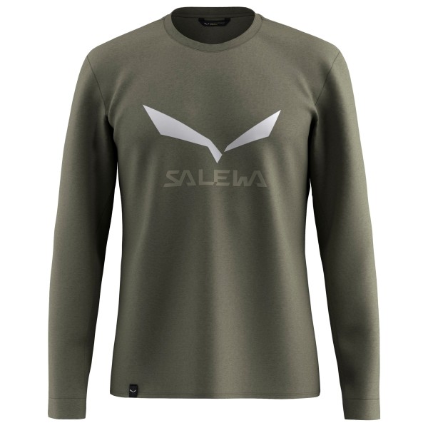 Salewa - Solidlogo Dry L/S Tee - Longsleeve Gr XL oliv von Salewa