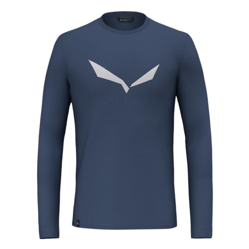 Salewa Solidlogo Dry Long Sleeve Tee Men, Blue, L von Salewa