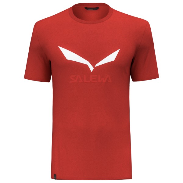 Salewa - Solidlogo Dry T-Shirt - Funktionsshirt Gr 46 - S rot von Salewa